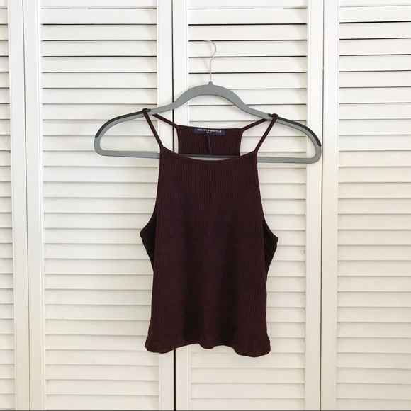 Brandy Melville Tops - Brandy Melville Knit Cropped Halter Top
